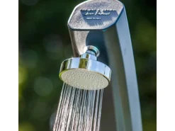 Solardusche aus Harz mit Fußwaschhahn 25 l Grau*Gre Discount