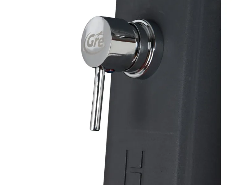 Solardusche aus Harz mit Fußhahn 19 l Grau*Gre Sale