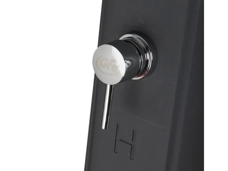 Solardusche aus Harz mit Fußhahn 19 l Grau*Gre Sale