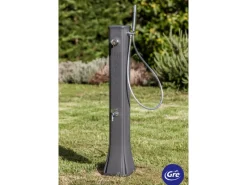 Solardusche aus Harz mit Fußhahn 19 l Grau*Gre Sale