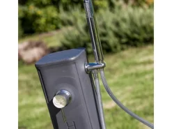 Solardusche aus Harz mit Fußhahn 19 l Grau*Gre Sale