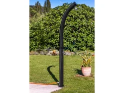 Solardusche Gebogen aus PVC 22 l Schwarz*Gre