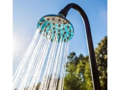 Gre Outdoor Duschen|Solardusche Holzoptik aus PVC 9 l Holzfarben