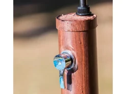 Gre Outdoor Duschen|Solardusche Holzoptik aus PVC 9 l Holzfarben