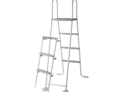 Gre Aufstellpools|Stahlwand-Pool Fidji 730 cm x 375 cm x 120 cm Oval Weiß