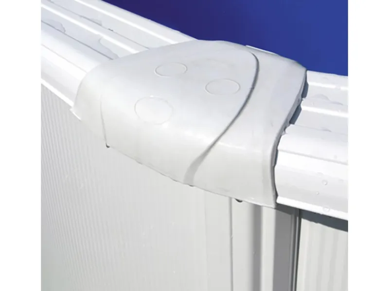 Gre Aufstellpools|Stahlwand-Pool Fidji 730 cm x 375 cm x 120 cm Oval Weiß