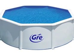 Stahlwand-Pool Fidji Ø 350 cm x 120 cm Rund Weiß*Gre Online