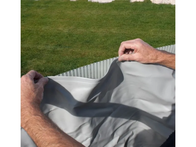 Gre Aufstellpools|Stahlwand-Pool Kea Ø 300 cm x 120 cm Rund Graphit