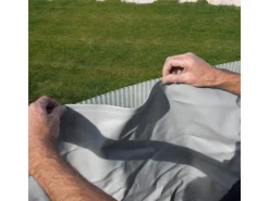 Gre Aufstellpools|Stahlwand-Pool Kea 610 cm x 375 cm x 120 cm Oval Graphit