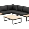 Lounge-Set Rio Aluminium Schwarz 3-tlg.*Greemotion Best