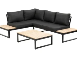 Lounge-Set Rio Aluminium Schwarz 3-tlg.*Greemotion Best