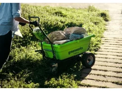 Greenworks Weitere Gartenhelfer|Akku-Schubkarre G40GC 40 V Grün