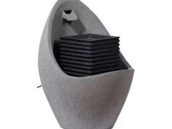 Großer Design-Gartenbrunnen in Ei-Form 49,5 cm x 49,5 cm x 66,5 cm*Dobar Outlet