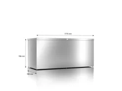 Guardi Auflagenboxen|Gartenbox 82,2 cm x 179 cm x 76,5 cm