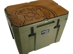 Petromax Kühlboxen|Haft-Auflage für Kühlbox kx50 Braun mit Drachenemblem