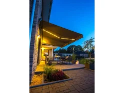 Spettmann Markisen|Halbkassetten Markise SUN LED 350 x 250 cm Gestell Anthrazit Tuch NHK li.