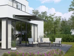 Halbkassettenmarkise Maraca 3x2m Anthrazit Solarbetrieb* Online