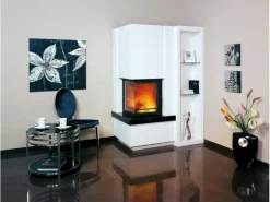 Hark Rechen|Easy 500 Kaminofen Granit Schwarz 8 kW mit Automatik