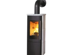 Hark Rechen|Kaminofen Lova ECOplus RUA Naturstein Grau 6 kW Automatik