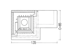Hark Rechen|Kaminofen Nebraska Bank Links Marmor Schwarz-Weiß 8 kW EEK: A+