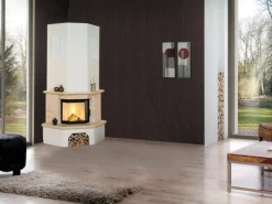 Kaminofen-Bausatz Vermont Marmorverkleidung Beige 8 kW EEK: A+*Hark Discount