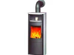 Nika ECOplus Kaminofen Ofenkacheln Creme-Weiß 7 kW mit Automatik*Hark New