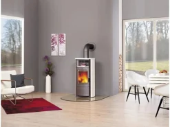 Opera-B Kaminofen Keramik Weiß 5 kW mit Automatik*Hark Hot