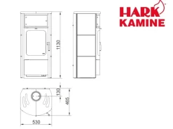 Opera-B Kaminofen Naturstein 5 kW mit Automatik*Hark Outlet