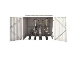 HATTORO Fahrradboxen|Fahrradgarage Bicycle Fahrradhaus Fahrradbox Bike Box 5,6m³ Metall