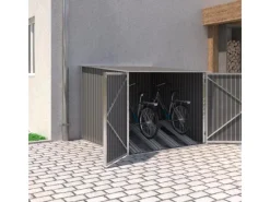 HATTORO Fahrradboxen|Fahrradgarage Bicycle Fahrradhaus Fahrradbox Bike Box 5,6m³ Metall