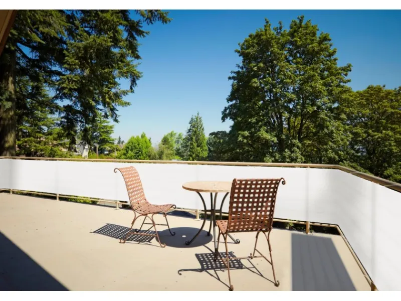 HDPE Balkonumrandung Cremeweiß 90 cm x 500 cm*Floracord Discount