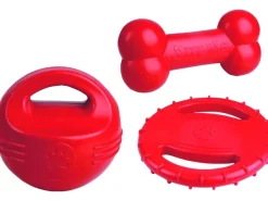 Hunde-Spielzeug 3er-Set Rot*Heim Outlet