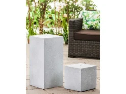 Heissner Gartenbrunnen|Deko-Säule Cube Grey