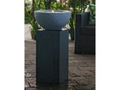 Heissner Gartenbrunnen|Deko-Säule Cube Grey