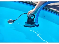 Heissner Pooltechnik|Wasserpumpe|Pool-Tauchpumpe mit Soft-Standfuß 8500 l/h