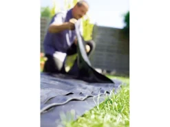 Heissner Rund Um Den Teich|Teichfolien|PVC Teichfolie 0,5 mm Stärke 4 m x 4 m Schwarz