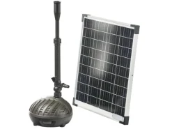 Heissner Brunnenpumpe|Solar-Teichpumpen-Set 1100 l/h HYBRID