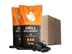 Heizfuxx Grillholzkohle Gastro-qualität 10kg x 2 Sack 20kg* Outlet