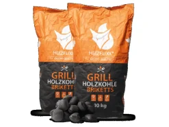 Grillzubehör|Smoker|Heizfuxx Grillholzkohlebriketts 10kg x 2 Sack 20kg