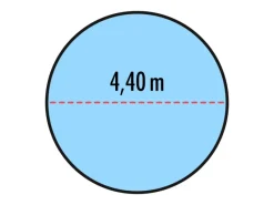 Pool Abdeckung|Aufstellpools|Höfer Chemie Runde Poolabdeckplane Ø 4,40m mit Materialstärke 200g/m²