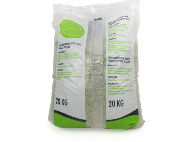 Höfer Chemie Spezial Glasgranulat für Sandfilteranlagen 0,7-1,3mm Körnung 20 x 20kg* Sale
