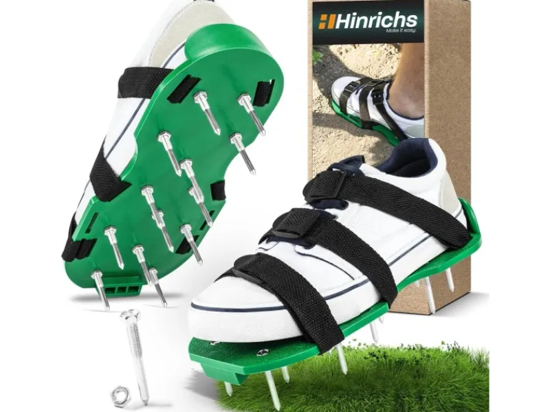 Rasenlüfterschuhe 2x Nagelschuhe zum Rasen belüften*Hinrichs Clearance