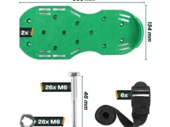 Rasenlüfterschuhe 2x Nagelschuhe zum Rasen belüften*Hinrichs Clearance