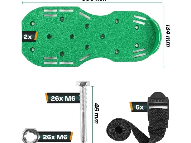 Rasenlüfterschuhe 2x Nagelschuhe zum Rasen belüften*Hinrichs Clearance