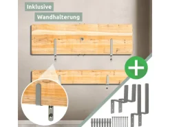 Bierzeltgarnitur Mehrteilig & Klappbar Inklusive Wandhalterung Höhenverstellbar*holz4home New