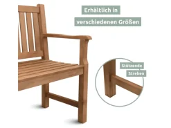 Gartenbank aus Holz mit Schutzabdeckung und Gartenhandschuhen 150cm*holz4home