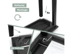 holz4home Gartenbänke|Gartenbank aus Tannenholz Bis zu 150 Kg Traglast Holzbank 118cm Lang Schwarz