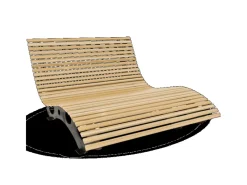 holz4home Sonnenliegen|Waldliege aus Kiefernholz für Garten oder Terrasse