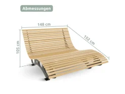 holz4home Sonnenliegen|Waldliege aus Kiefernholz für Garten oder Terrasse