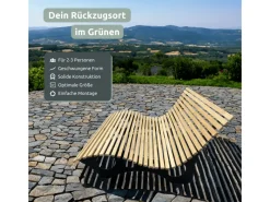 holz4home Sonnenliegen|Waldliege aus Kiefernholz für Garten oder Terrasse